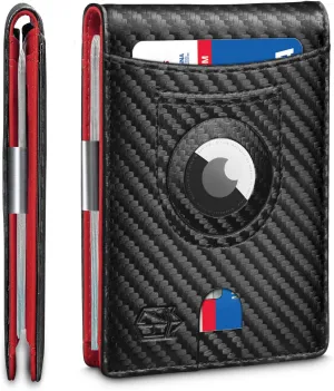 Zitahli Men's Wallets Airtag Holder Slim Rfid Leather with Gift Box