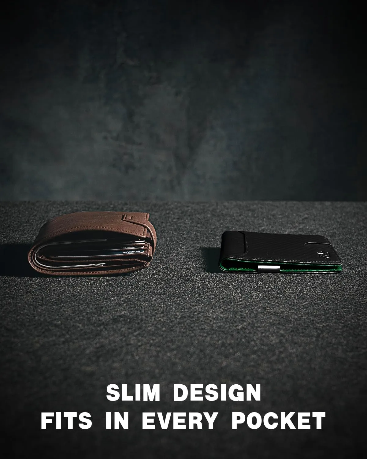 Zitahli Slim Wallets for Men - Leather Money Clip Mens Wallet - RFID Blocking Front Pocket Bifold Wallet - Minimalist Credit Card Holder with Gift Box